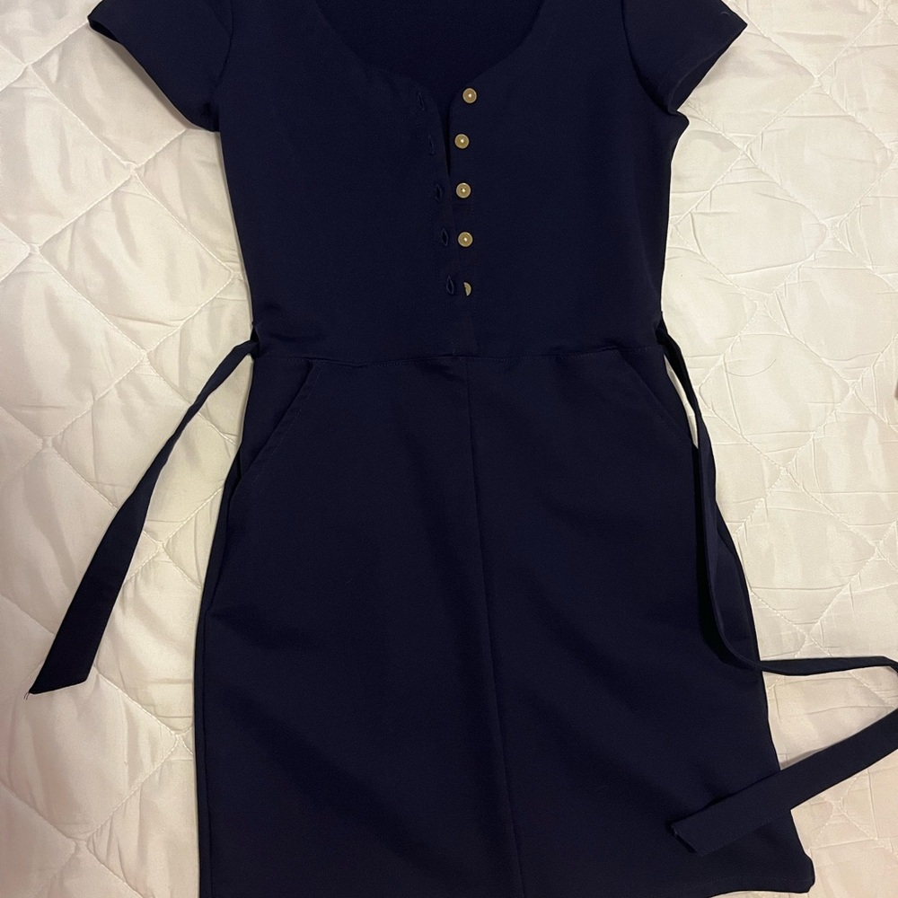 US Polo Assn. belted mini dress